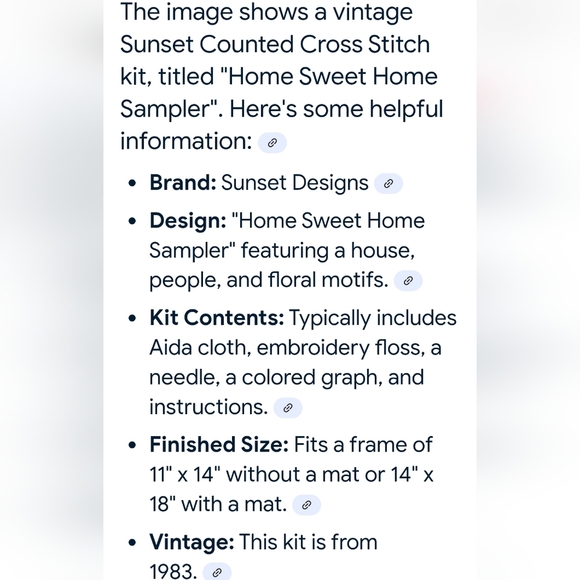 Vintage 1983 Counted Cross Stitch Kit Sunset Home Sweet Home Hobby Artwork - Picture 7 of 7